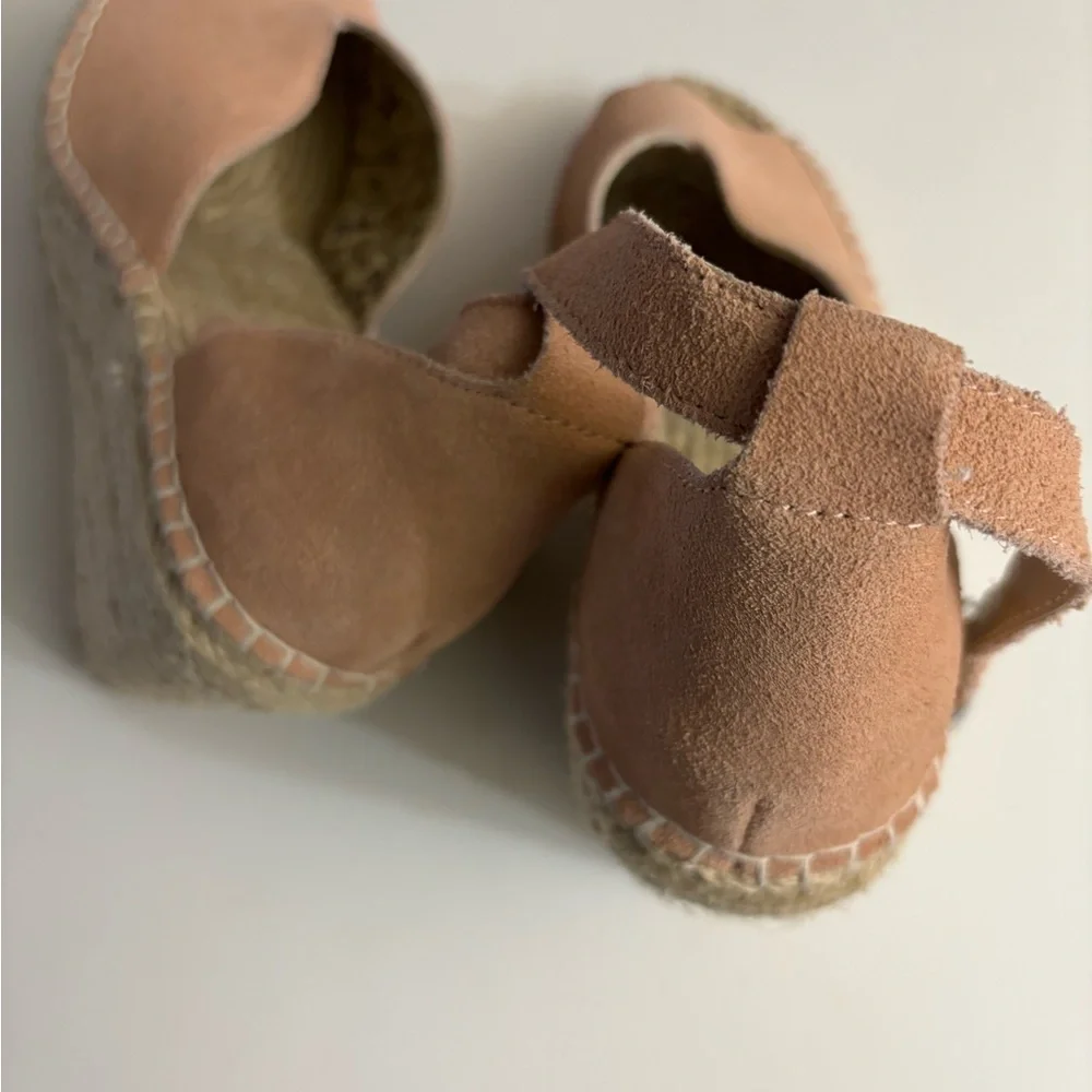 Seychelles Women's Pink/Blush Espadrille Wedge Sandals Size 8